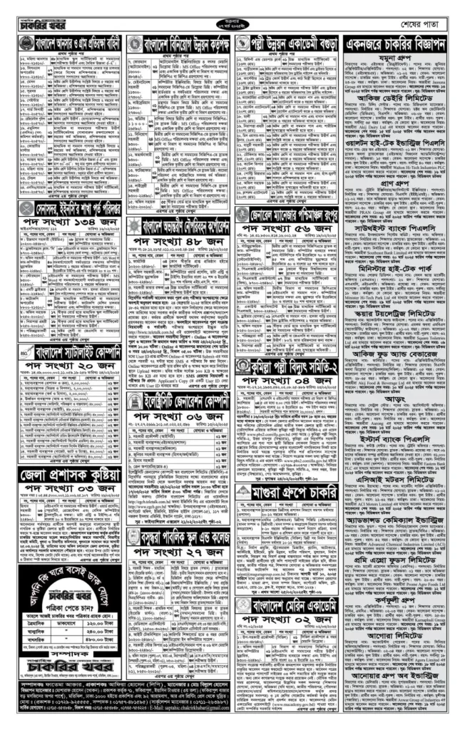 Saptahik Chakrir Khobor 07 March