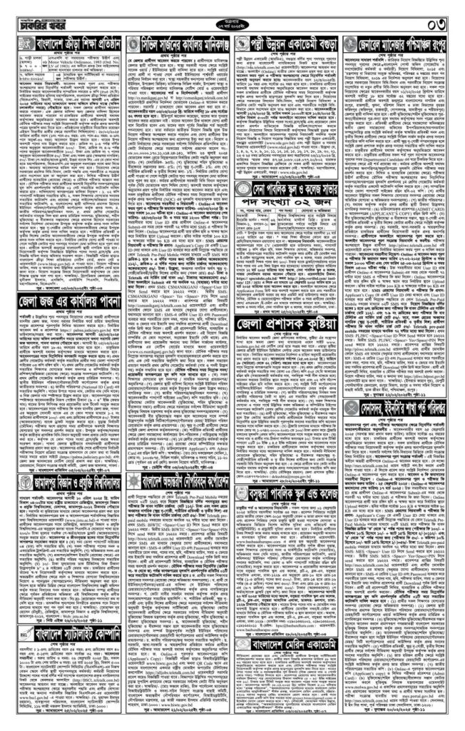Saptahik Chakrir Khobor 07 March